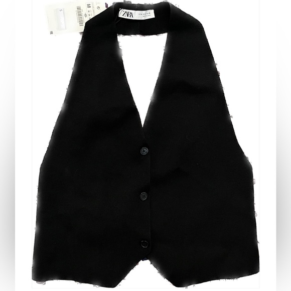 Zara Tops Zara Halter Vest With Open Back Poshmark